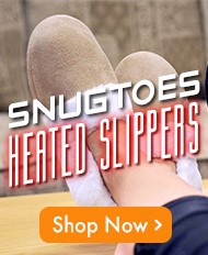 SnugToes Heated Slippers for Relief from Cold Feet