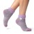 Heat Holders Purple Women's Thermal Fluffy Ankle Socks (Pack of Two Pairs)