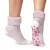 Heat Holders Home Women's Thermal Slipper Socks (Pink Hearts)