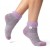 Heat Holders Home Women's Thermal Fluffy Ankle Socks (Purple)