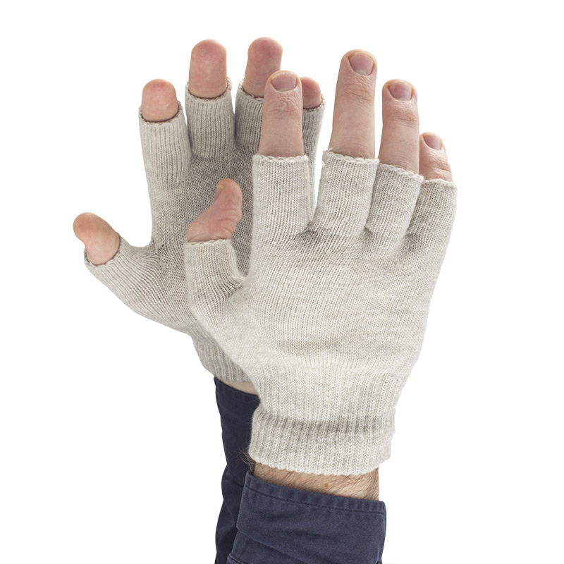 Fingerless Silver Gloves