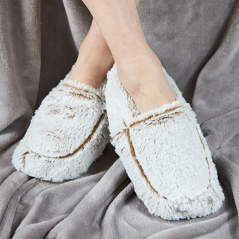Warmies Classic Soft Fur Slippers (Beige)
