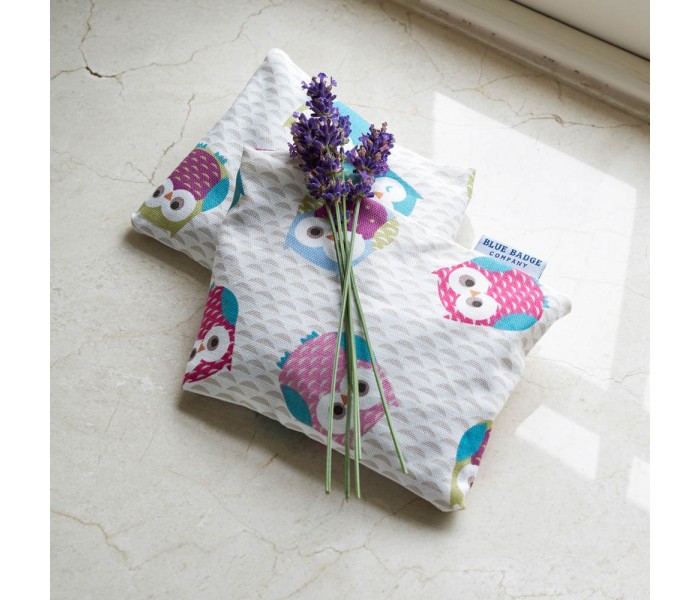 The Blue Badge Company Owl-Patterned Microwaveable Lavender Wheat Warmer is Easy to Clean