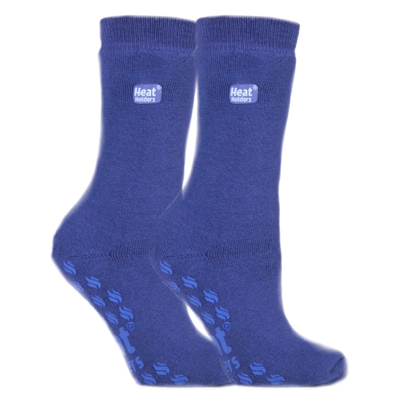 HEAT HOLDERS - Ladies Non Skid Thermal Slipper Socks with Grips
