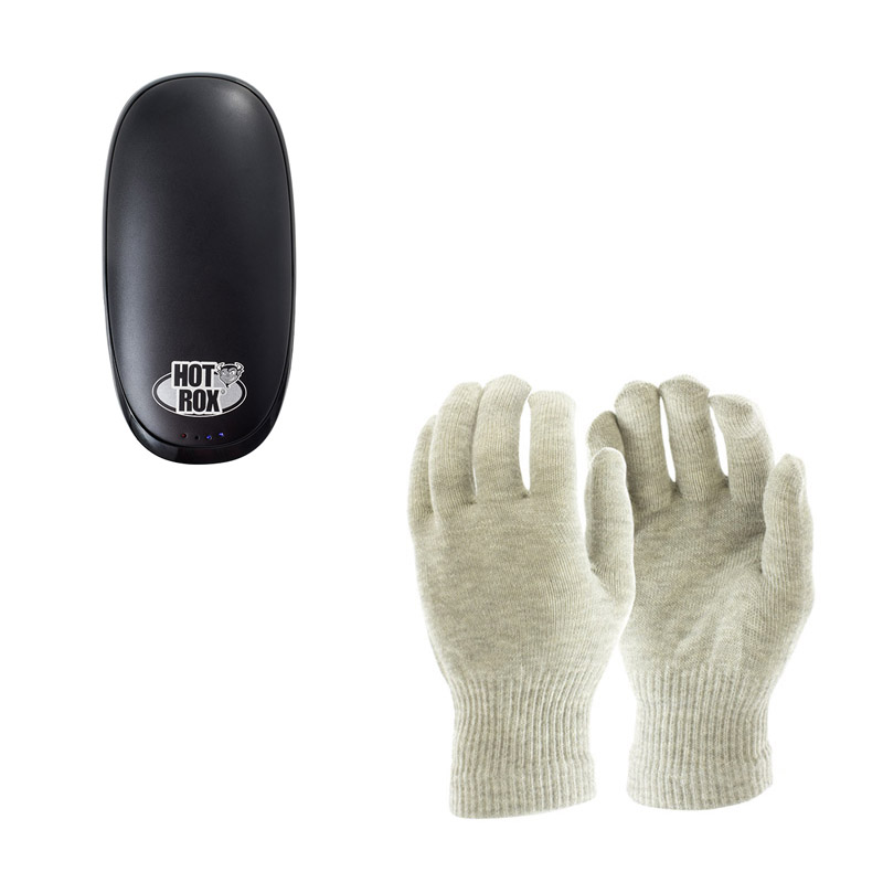 HotRox DoubleSided Electronic Hand Warmer and Raynaud's Disease Silver
