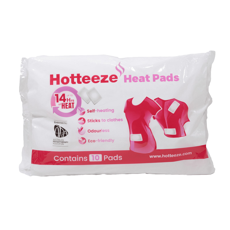 Hotteeze Self-Adhesive Heat Pad (Pack of 10) - RaynaudsDisease.com