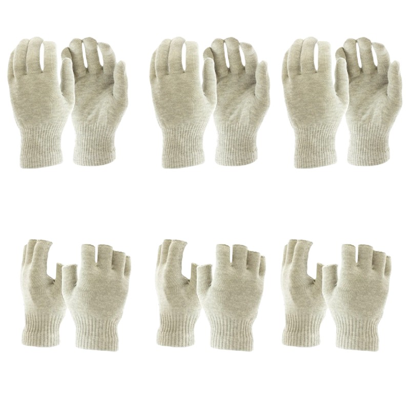 Raynaud's Disease Silver Gloves Fingerless Silver Gloves Triple