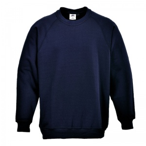 Portwest B300 Roma Dark Navy Crew Neck Sweatshirt