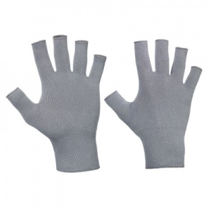 Raynaud's Disease Deluxe Silver Fingerless Gloves (Pack of 2 Pairs)