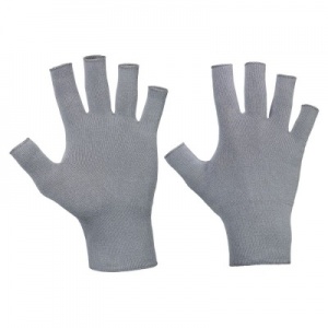 Raynaud's Disease Deluxe Silver Fingerless Gloves (Pack of 3 Pairs)