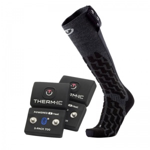 Therm-IC Powersocks Heat Fusion Uni Heated Socks with S-Pack 700B Bluetooth Battery