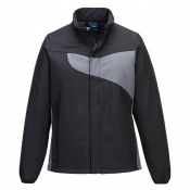 Portwest PW2 Women's Black/Zoom Grey Fleece-Lined Softshell Jacket