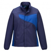 Portwest PW2 Women's Navy/Royal Blue Fleece-Lined Softshell Jacket