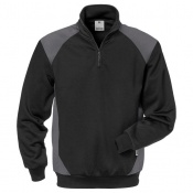 Fristads 7048 SHV Half-Zip Jumper (Black/Grey)