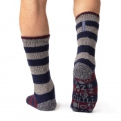 Heat Holders Home Men's Thermal Slipper Socks (Striped)