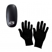 HotRox Double-Sided Electronic Hand Warmer and Raynaud's Disease Deluxe Silver Gloves Bundle
