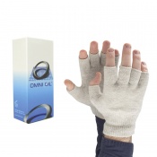 Omni Ol Hand Warming Balm and Raynaud's Disease Fingerless Silver Gloves Bundle