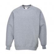 Portwest B300 Roma Grey Crew Neck Sweatshirt