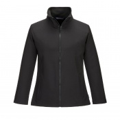 Portwest TK21 Women's Black Print and Promo Fleece-Lined Softshell Jacket