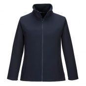 Portwest TK21 Women's Navy Print and Promo Fleece-Lined Softshell Jacket