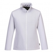 Portwest TK21 Women's White Print and Promo Fleece-Lined Softshell Jacket