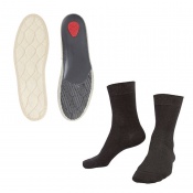 Raynaud's Disease Deluxe Silver Socks and Pedag Viva Winter Insoles Value Bundle