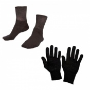 Raynaud's Disease Deluxe Silver Gloves & Deluxe Silver Socks (Double Bundle)