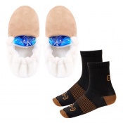 Heated Slippers and Warm Copper Socks Cosy Feet Pack